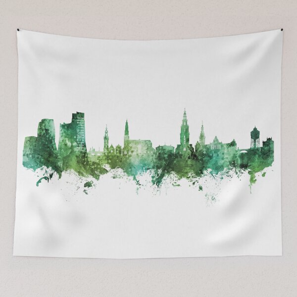 Item preview, Groningen The Netherlands Skyline designed and sold by ArtPrints.