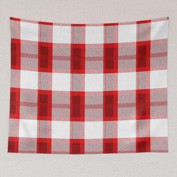 Item preview, Red and White Plaid Christmas Pattern designed and sold by Full Moon.