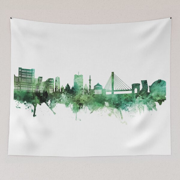 Item preview, Bucharest Romania Skyline designed and sold by ArtPrints.