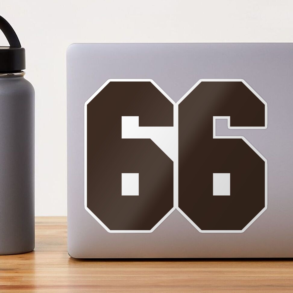 99 Number Cleveland Sports Ninety-Nine Brown Jersey Sticker for Sale by  HelloFromAja