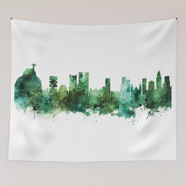 Item preview, Rio de Janeiro Brazil Skyline designed and sold by ArtPrints.