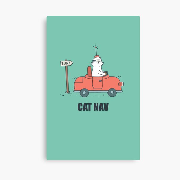 Cat Nav Canvas Print