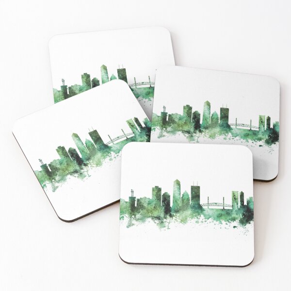 Item preview, Jacksonville Florida Skyline designed and sold by ArtPrints.