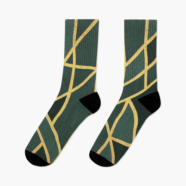 Item preview, green textured geometric shapes designed and sold by Pattern Girl.