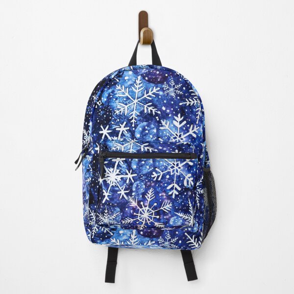 Item preview, Blue snowflake galaxy, Celestial snowflakes and stars in blue watercolor designed and sold by MagentaRose.