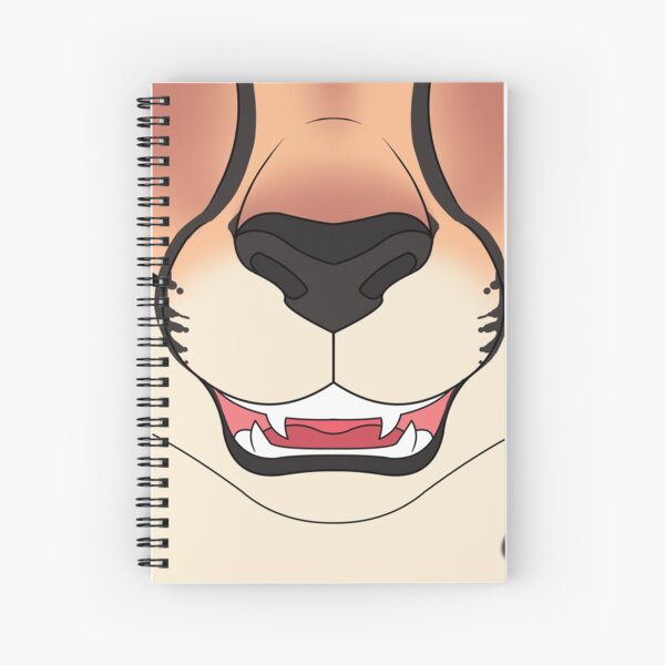Strawberry Blonde Cheetah Face Spiral Notebook