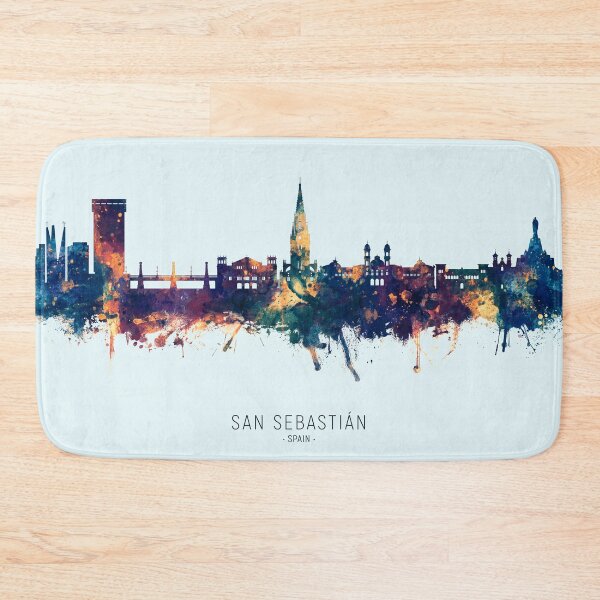 Item preview, San Sebastian Spain Skyline designed and sold by ArtPrints.