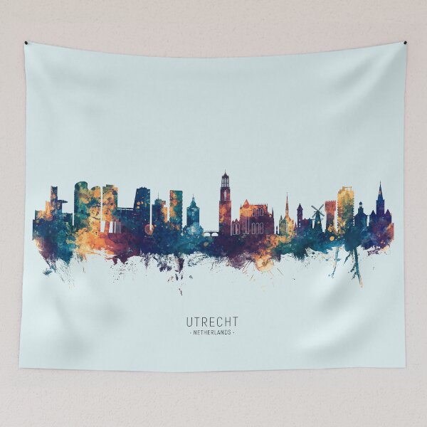 Item preview, Utrecht The Netherlands Skyline designed and sold by ArtPrints.