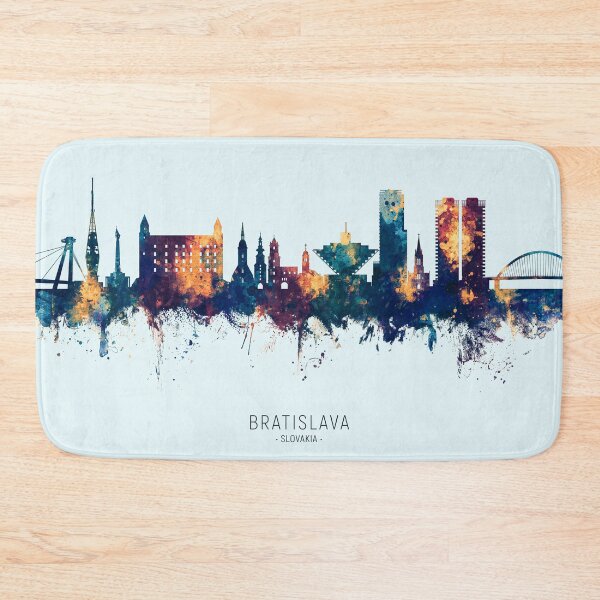Item preview, Bratislava Slovakia Skyline designed and sold by ArtPrints.