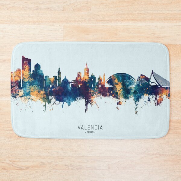 Item preview, Valencia Spain Skyline designed and sold by ArtPrints.