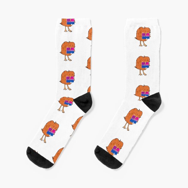 Bisexual pride kiwi bird Socks