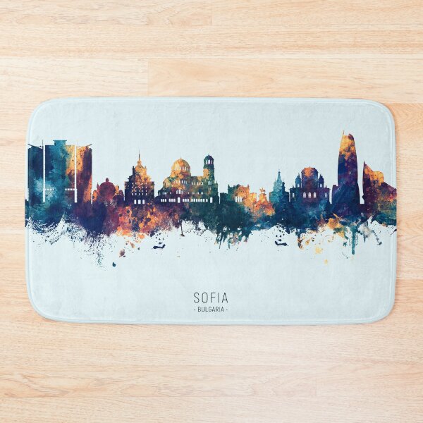 Item preview, Sofia Bulgaria Skyline designed and sold by ArtPrints.