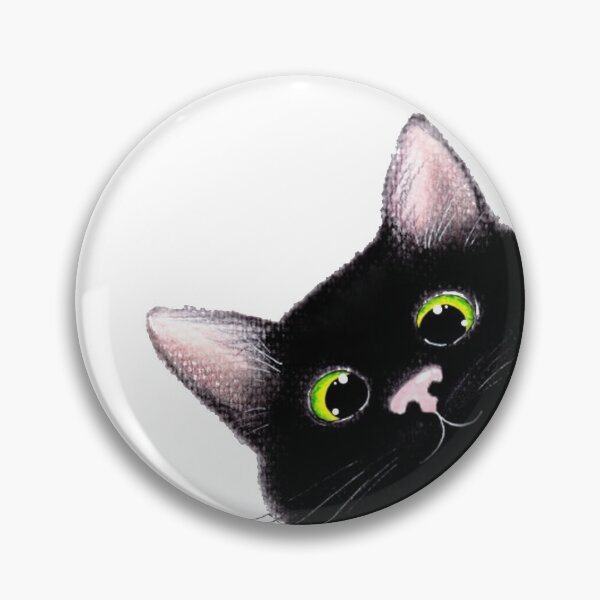 Item preview, Black cat peeking designed and sold by Madamad2004.