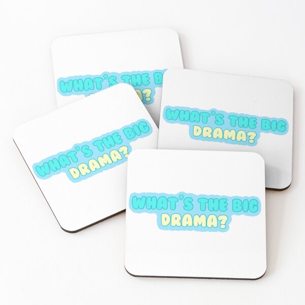 Item preview, Aquamarine Quote "What's the Big Drama?" designed and sold by emmabarclay.
