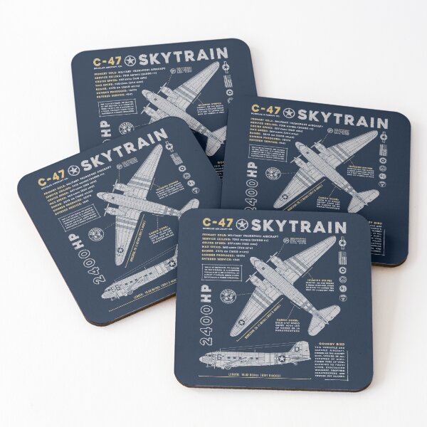 C-47 Skytrain Coasters (Set of 4)
