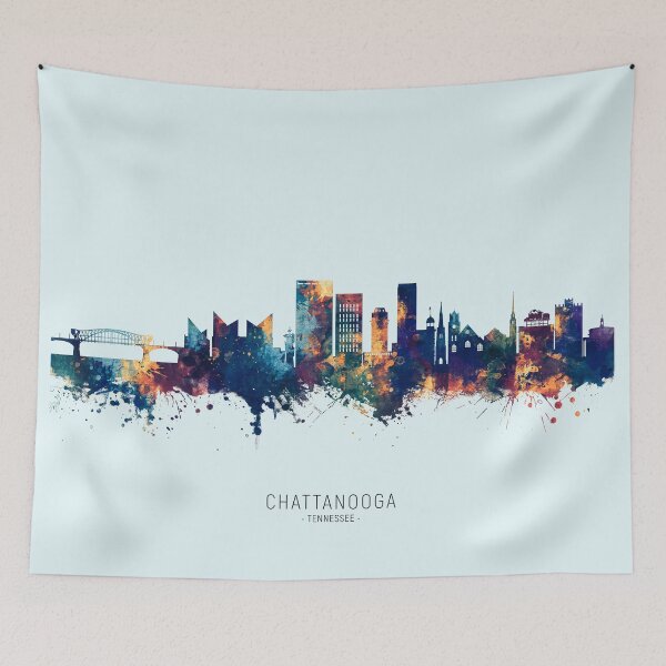 Item preview, Chattanooga Tennessee Skyline designed and sold by ArtPrints.