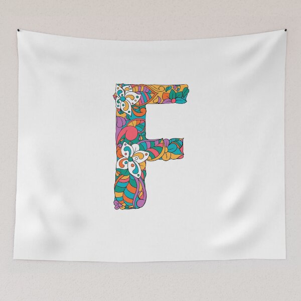 Item preview, Letter F Monogram personalized name print  designed and sold by melbournegirl.