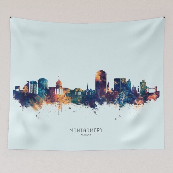 Item preview, Montgomery Alabama Skyline designed and sold by ArtPrints.