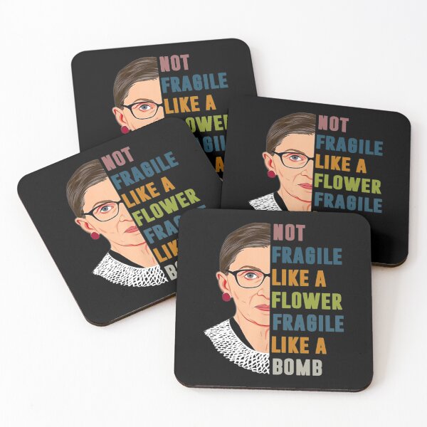 Item preview, Not Fragile Like A Flower But A Bomb Ruth Ginsburg RBG T-Shirt designed and sold by RBG1933Tee.