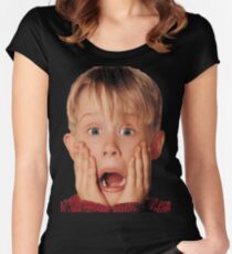 Macauly Culkin From Home Alone Women's Fitted Scoop T-Shirt