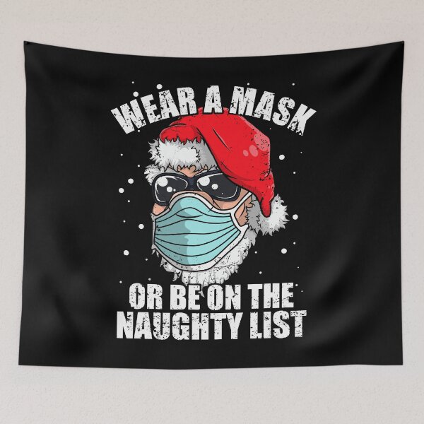 Item preview, Wear mask or naughty list Santa  designed and sold by mermaidselina.