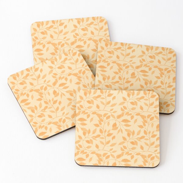 Item preview, Orange Leaves Vines Pattern designed and sold by everything4eva.