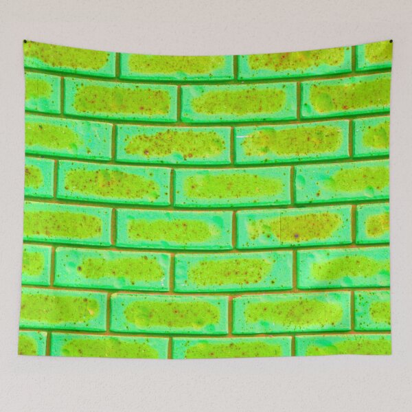 Item preview, Green Yellow Brick Wall Pattern designed and sold by AraljanFusion.