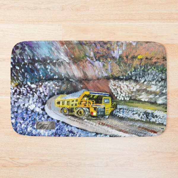 Item preview, Construction Quarry, Yellow Truck, Offroad Tractor, Cement Pickup designed and sold by CiliannArt.