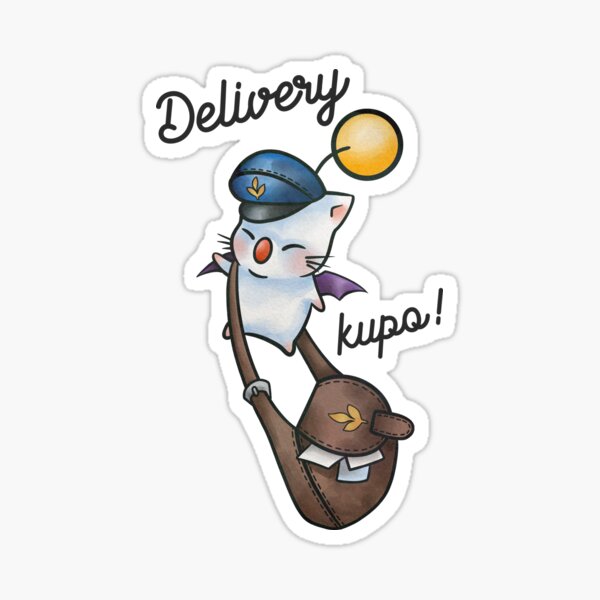 Item preview, Special delivery, kupo! Delivery moogle from Final Fantasy 14 art designed and sold by SamInJapan.