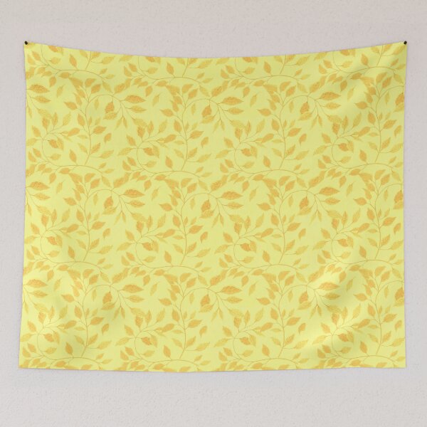 Item preview, Yellow Leaves Vines Pattern designed and sold by everything4eva.
