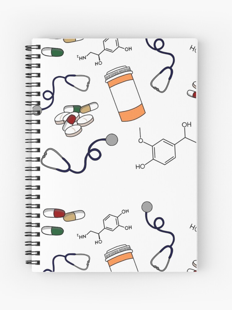 Cuaderno de espiral «Collage de farmacia» de Lneumann2 | Redbubble