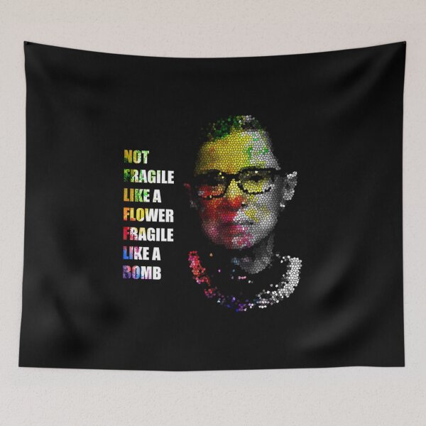Item preview, Ruth Bader Ginsburg Not Fragile Like A Flower Fragile Like A Bomb. T-Shirt designed and sold by RBG1933Tee.