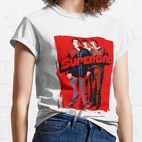 superbad train scene t shirt