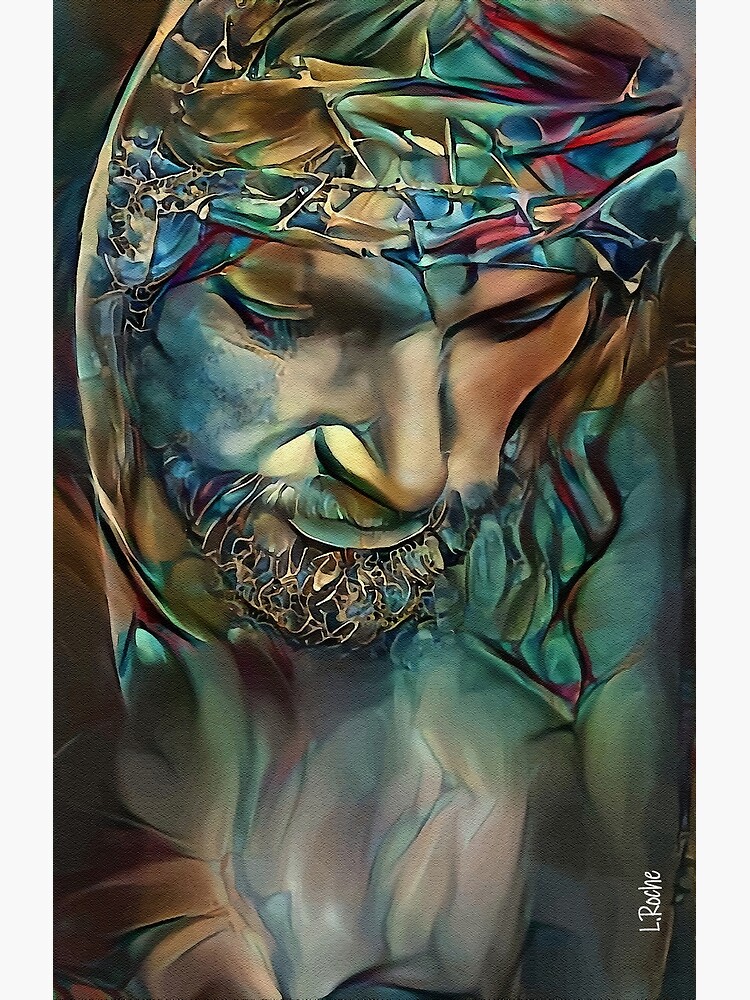 Sacrifice, jesus, cross, chretien, lea roche paintings by salomitata