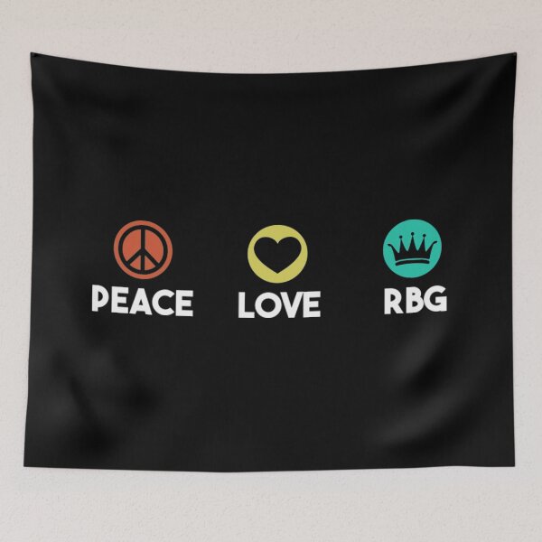 Item preview, Peace Love RBG Notorious Ruth Bader Ginsburg T-Shirt designed and sold by RBG1933Tee.