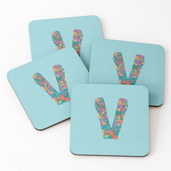 Item preview, Letter V Monogram personalized name print  designed and sold by melbournegirl.
