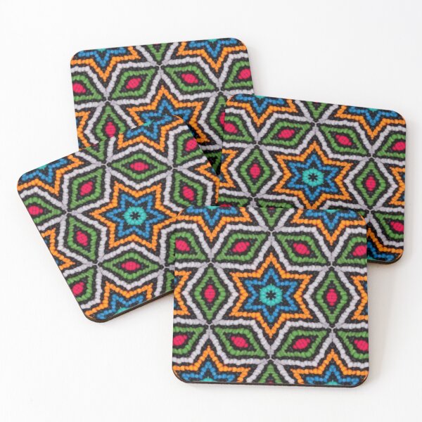Item preview, Traditional Beads for Africa, African beadwork Stars Orange designed and sold by ZenArt-Fern.