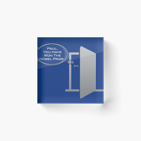 Item preview, Paul, you have won the nobel prize - blue background designed and sold by Aura-E.