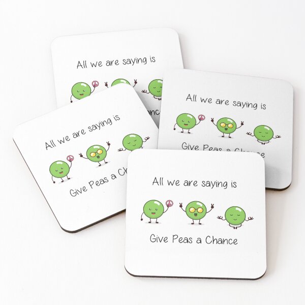 Item preview, All we are saying is Give Peas a Chance designed and sold by printadorable.