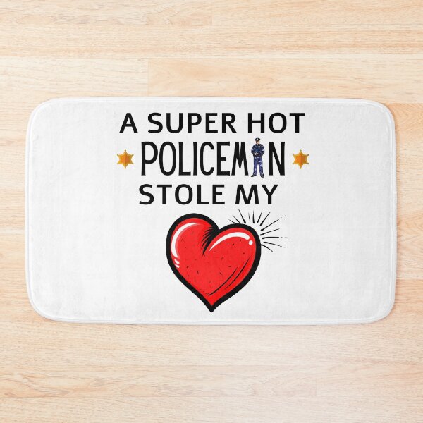 Item preview, Hot Policeman Stole my Heart Funny police quote designed and sold by OneTimeEngineer.