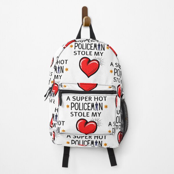 Item preview, Hot Policeman Stole my Heart Funny police quote designed and sold by OneTimeEngineer.