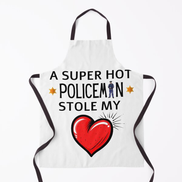 Item preview, Hot Policeman Stole my Heart Funny police quote designed and sold by OneTimeEngineer.