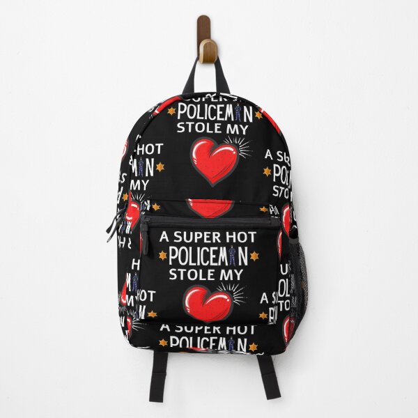 Item preview, Hot Policeman Stole my Heart Funny police quote designed and sold by OneTimeEngineer.