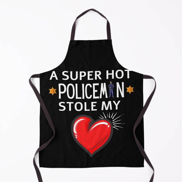 Item preview, Hot Policeman Stole my Heart Funny police quote designed and sold by OneTimeEngineer.