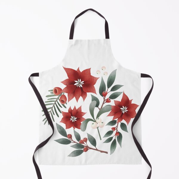 Item preview, Poinsettia Christmas Motif designed and sold by paperwillow.