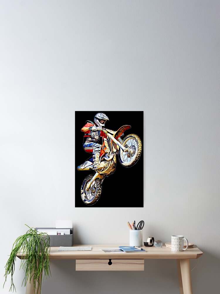Thumbnail 2 of 3, Poster,  Dirt bike jump or motocross jump mx or motorcycle jump designed and sold by gut2000.