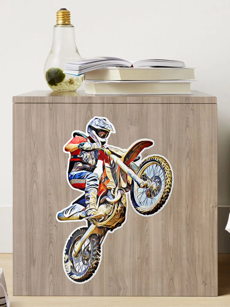 700mm x 720mm freestyle motocross van stickers/decals