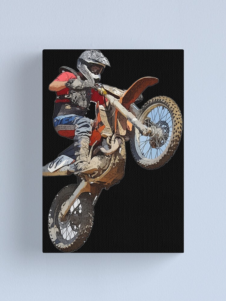 Impression Sur Toile Dirt Bike Jump Ou Motocross Jump Mx Ou Moto Jump Par Gut00 Redbubble