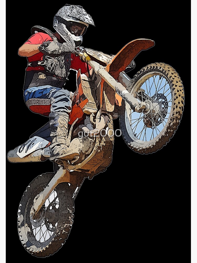 Dirt bike jump or motocross jump mx or motorcycle jump Canvas Print