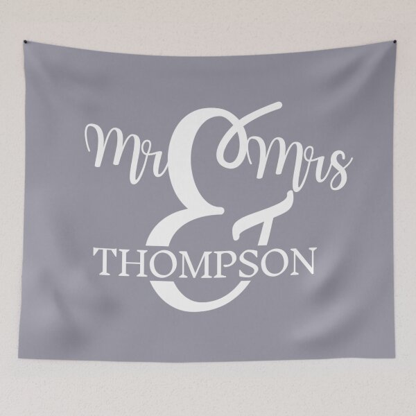 Item preview, Mr & Mrs THOMPSON | SILVER designed and sold by yourscotborders.